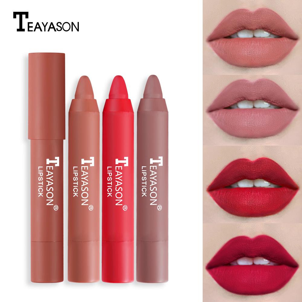 Matte Color Moisturizing Lip Gloss - Easy-Apply Rotating Lipstick Pen