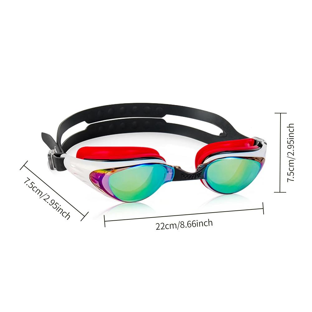 Silicone Professional Waterproof Seal Electroplated UV-Protection Coating Goggles for Swim Training Anti-Fog HD Swimming Goggles2