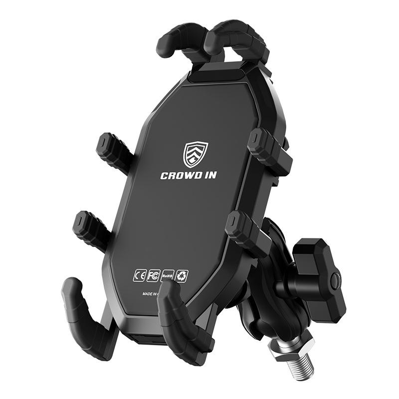 

WUPP CS-2072D1 Тримач для мобільного телефону з кульовою головкою M8 Захищений від крадіжки Кронштейн для кріплення телефону на мотоцикл Type A