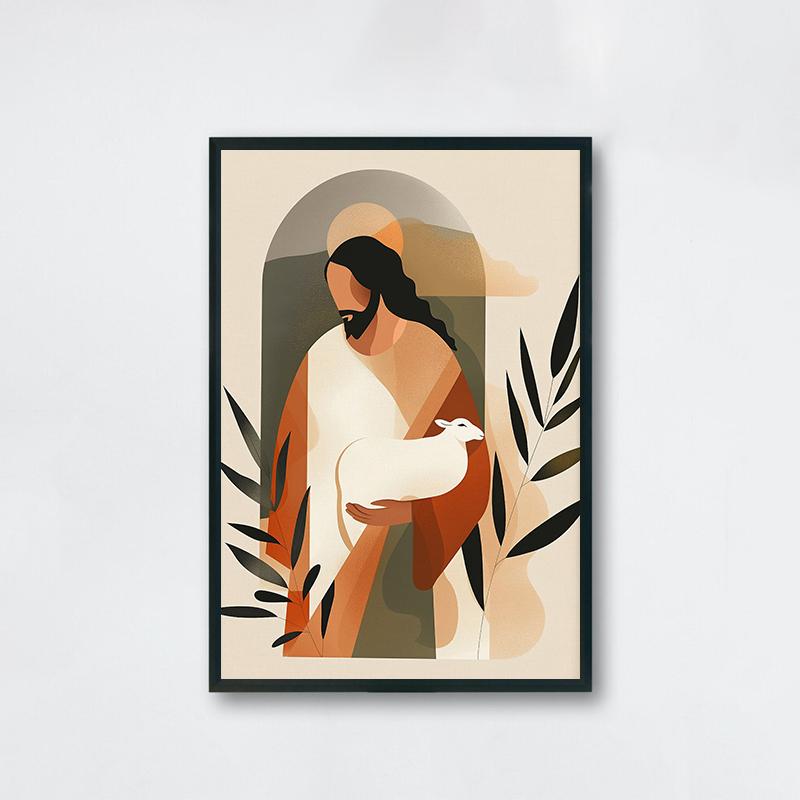 

Постер с изображением Христа в стиле бохо, христианские библейские стихи в стиле бохо, картины на холсте с изображением Иисуса на стенах, картины для дома и комнаты, современное украшение 30x40cm No Framed