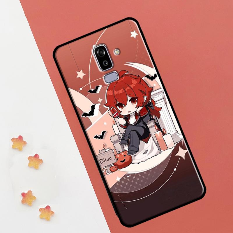 Genshin Impact Chibi Case For Samsung Galaxy J8 2018 A7 A9 A6 A8 J4 J6 Plus J1 A3 A5 2016 J3 J5 J7 2017 Cover