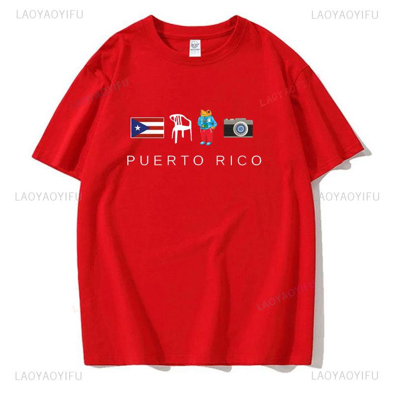 DTMF Puerto Rico Printing Tshirt Summer Women's Cotton Shirt Bad Bunny Tees Hip-hop Trendy Short-sleev Unisex Casual Streetwear