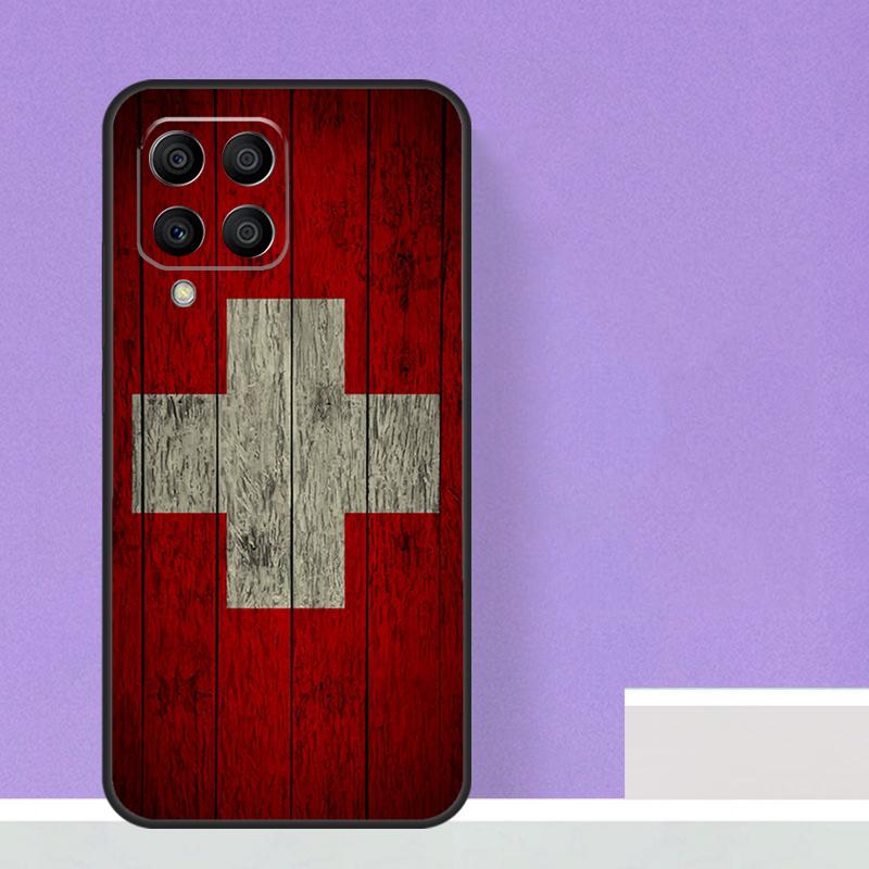 Switzerland Swiss Flag Case For Samsung Galaxy M16 M11 M21 M31 M20 M23 M54 M14 M34 M13 M52 M32 M12 M36 M56 M15 M55
