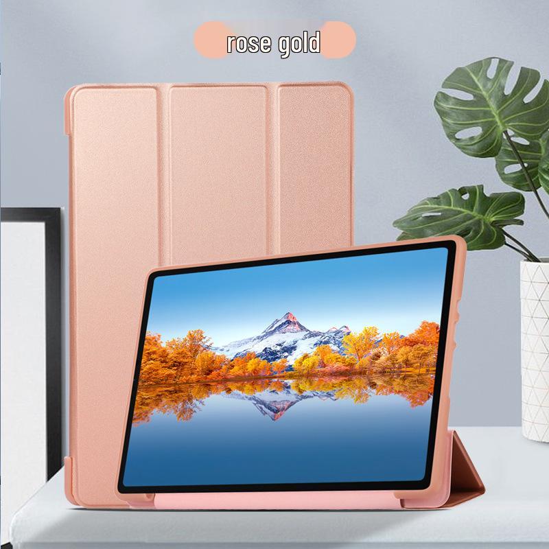 Suderinamas silikoninis ir odinis trijų dalių dėklas Samsung Galaxy Tab A7 T500 & A8 X200 (2021 m) P610