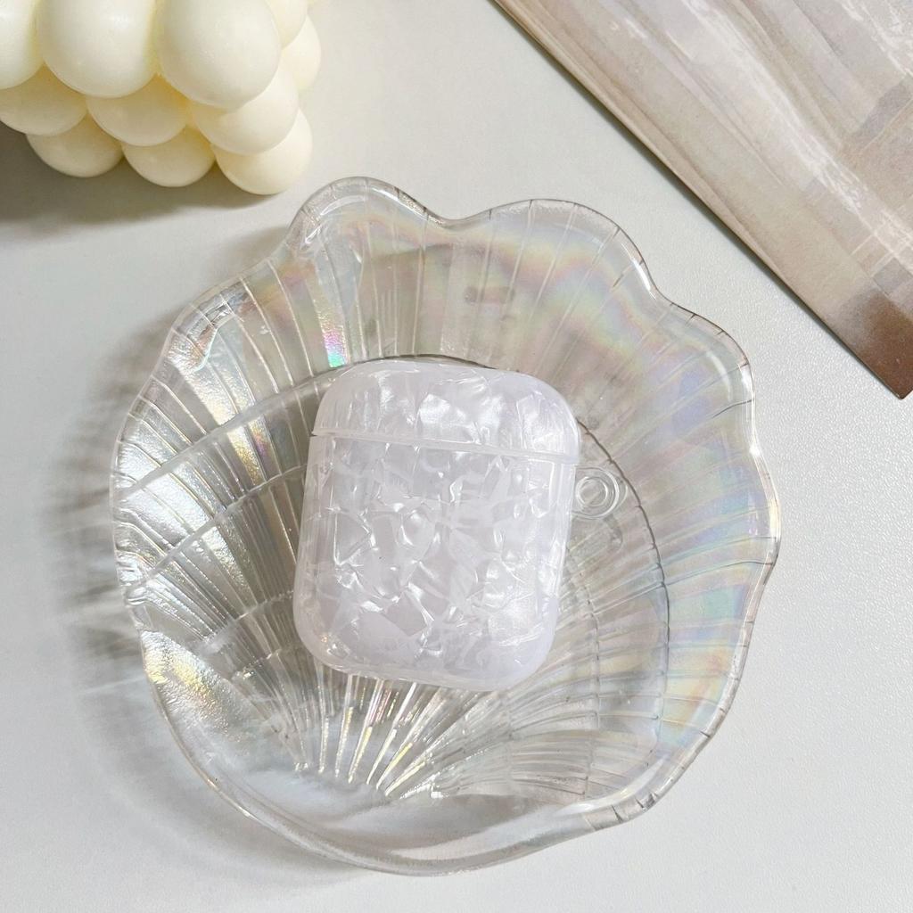 Shinny Seashells Acrylic Plastic Case For Apple AirPods 2 3 4 Pro 2 3 Earphone Cover