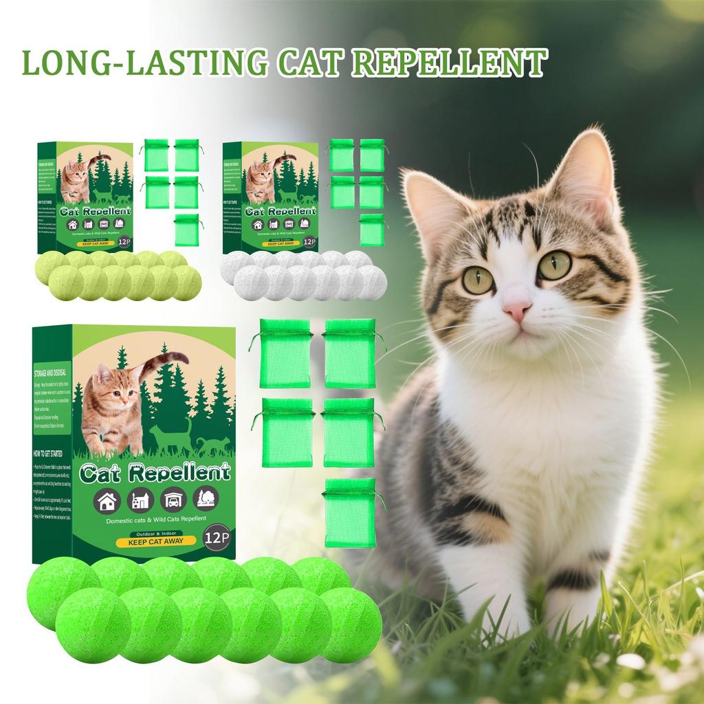 Cat Deterrent Ball Repel Catnip Ball Train Pet To Reduce Furniture Damage Natural Ingredients 12 Pcs