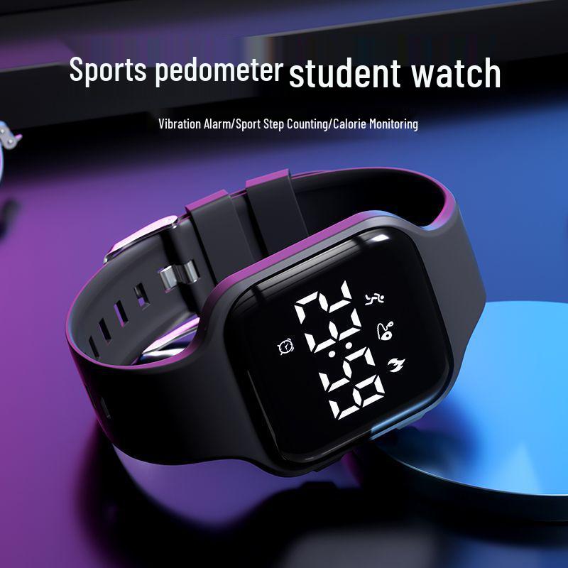 Waterproof Sport Smartwatch for Junior High Boys with Silent Alarm & Multifunctions