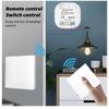 RF433 Wireless Remote Control Smart Switch - Battery-Free, Wiring-Free, Dual Switch For Smart Home Lighting Appliances Up To 10A
