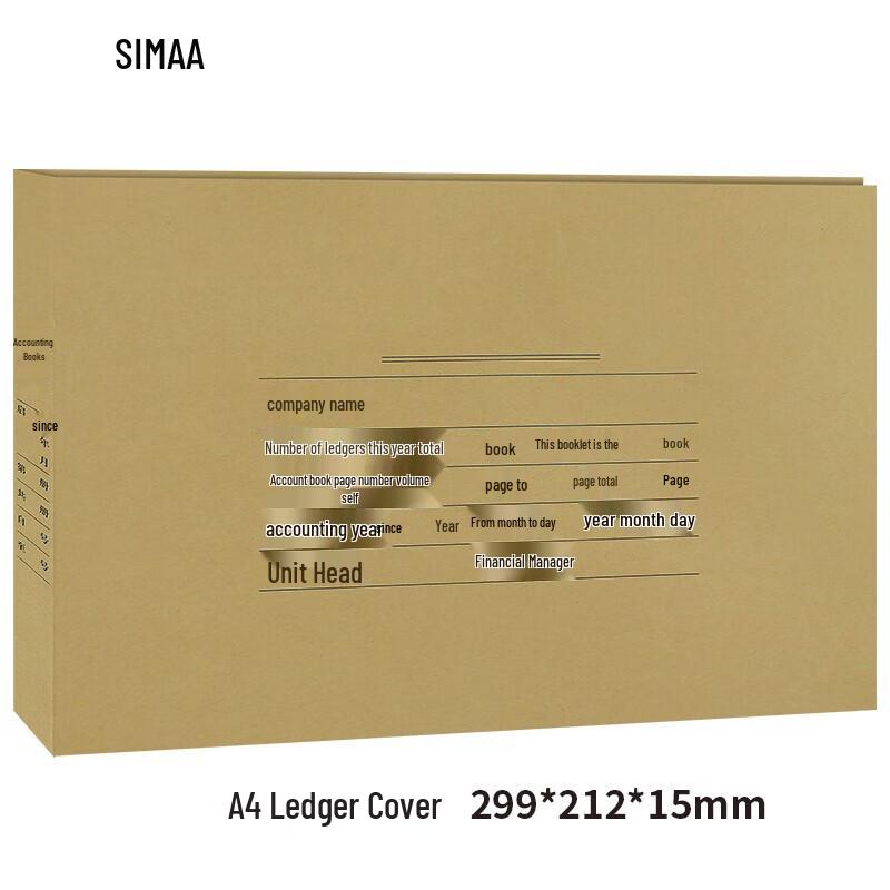 SIMAA A4 Voucher Binding Covers