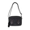 Coboca+ C25167 Quilted Cat Buckle Shoulder Bag, Available In 3 Colors (BlackBeigeBlue), Synthetic Leather, Quilted, with Fluffy Charm, Size 21 X 16 X