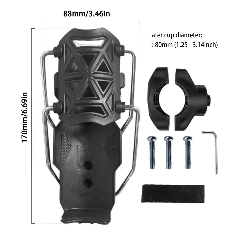 

Motorcycle Universal Drink Holder Bike Water Cup Bottle Holder Adjustable Bicycle Water Bottle Mount Cage Cycling Accessories чёрный