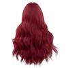 Jk Style Lolita Full Wig with Bangs Mera Red Water Wave Synthetic Fiber for Cosplay Costume