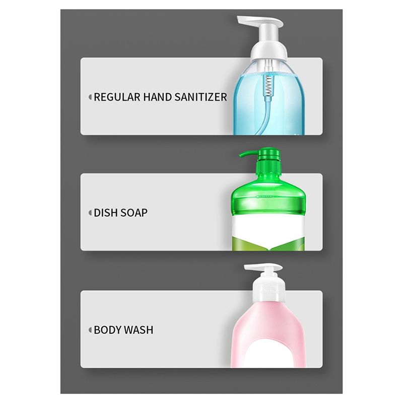 ABJI-Sensor Soap Dispenser Automatic Foaming Hand Wash Dispenser Wall Mount Liquid Soap Dispenser For Bathroom Kitchen
