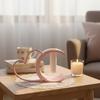 3D Printed Pink Heart Shaped Vase for Home Decorative Flowerpot Romantic Hollow Love Design Floral Container Desktop Ornaments