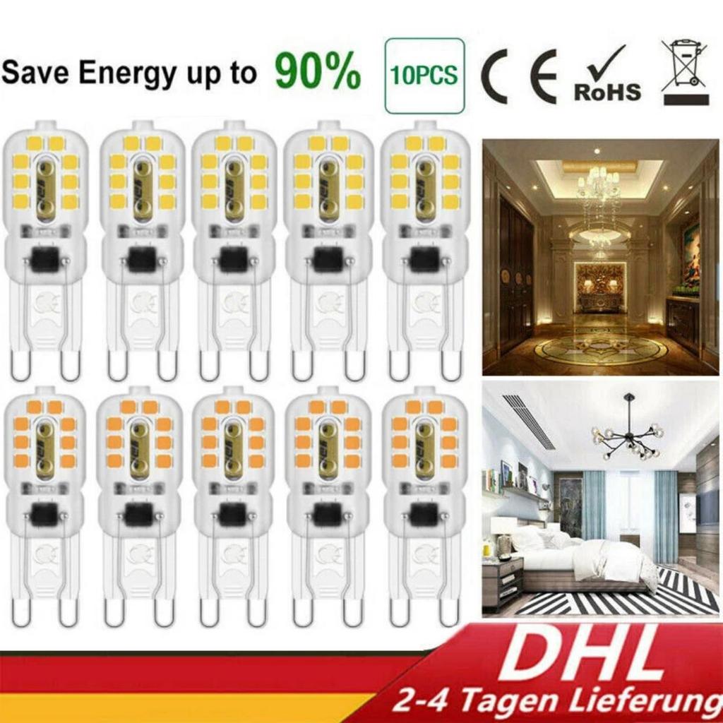 G9 16 LEDs Capsule Bulb Warm White 10PCS 3W AC 230V