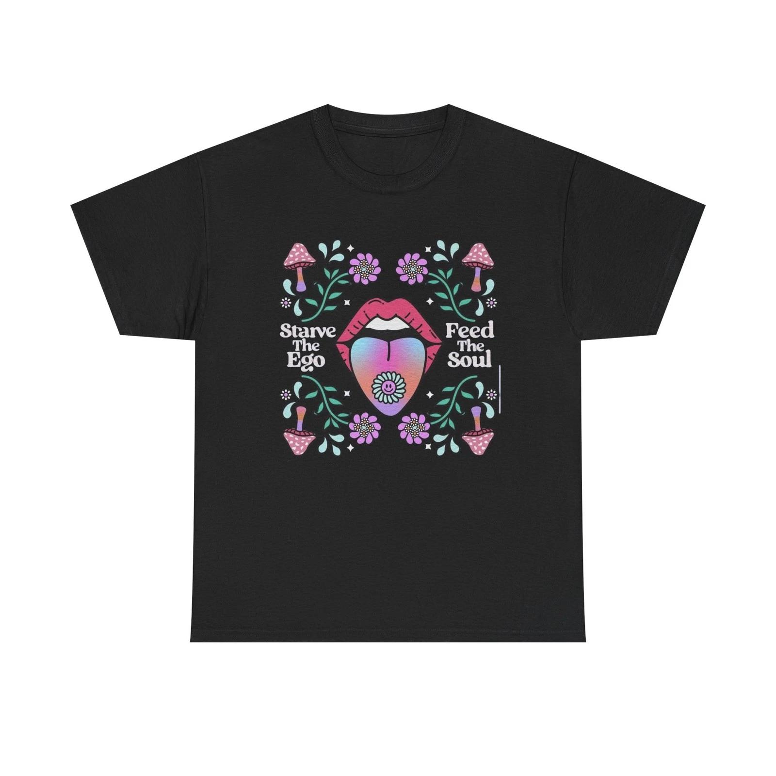 

Feed The Soul Graphic T-Shirt Unisex Heavy Cotton Tee Gift S