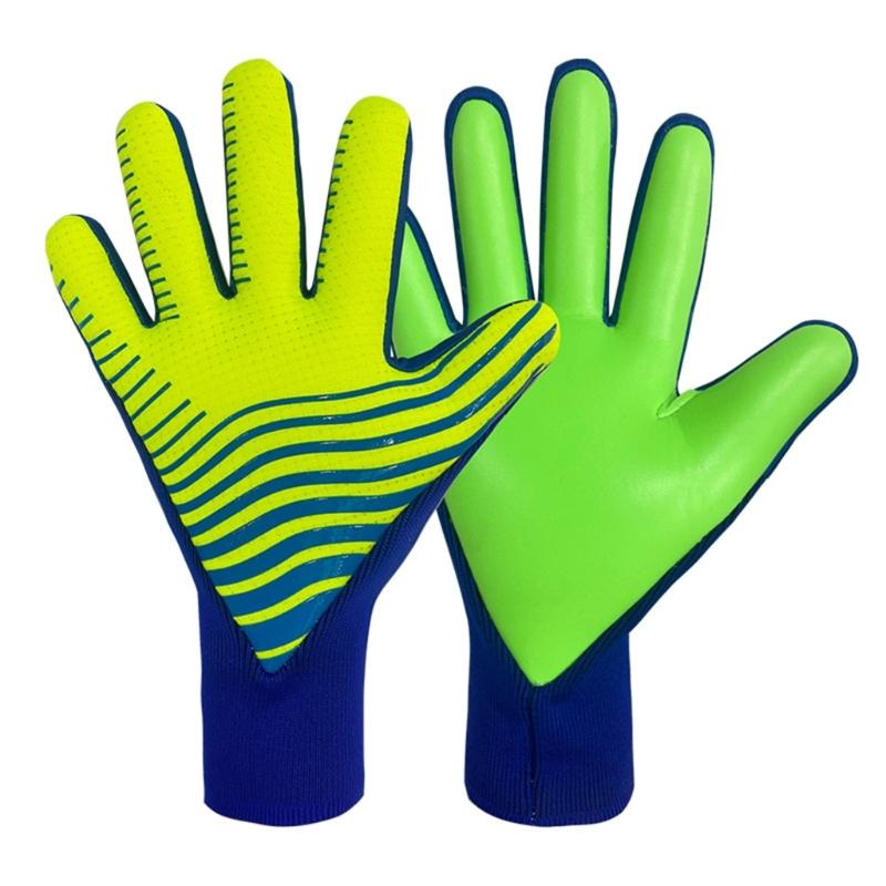 Goalkeeper Gloves, Strong Grip Goalie Soccer Glove Football Gloves with Finger Support Goalkeeper Gloves, 4 Size-Options Number 7 зелёный