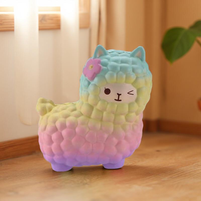 Cartoon Alpaca Stress Relief Toy With Soft Pu Material For Relaxation And Gift Giving