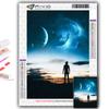 Full 5D Diy Diamond Painting Moon Art 5D Diamond Painting