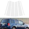 6pcs/set Car Window Door Column B C Pillar Post Cover Trim Replacement Parts For Honda Pilot/Ridgeline 2009-2015 Auto Parts