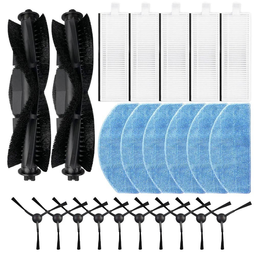 Per Laresar Evol 3 Robot Aspirapolvere Mop Pad Filtro Spazzola Principale e Laterale Kit di Ricambio per Mop Pad Aspirapolvere