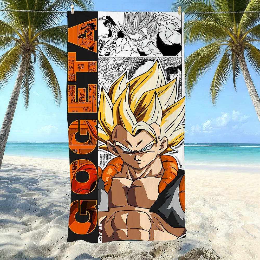Animation Beach Towels Thickened Microfiber Quick-Drying Bath Towels Outdoor Travel Towels Can Be