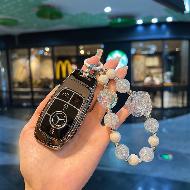 Suitable for Mercedes-Benz Maybach GLS480 Key Cover, GLS600, GLS450, S-Class, Fully Wrapped Metal Shell, High-end Qo2
