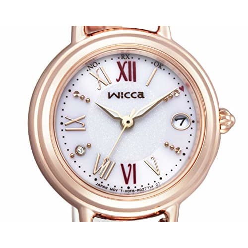 CITIZEN Wicca Solar Tech Radio-Controlled Watch (Pink Gold / Water Resistant / Women's) KL0-561-15 Bracelet Line Citizen Radio-Controlled Solar
