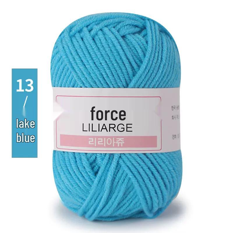 4-Ply Milk Cotton Yarn: Medium-Thick Baby Yarn for Hand-Knitted Scarves, Crochet Shoes, Dolls, and DIY Projects.