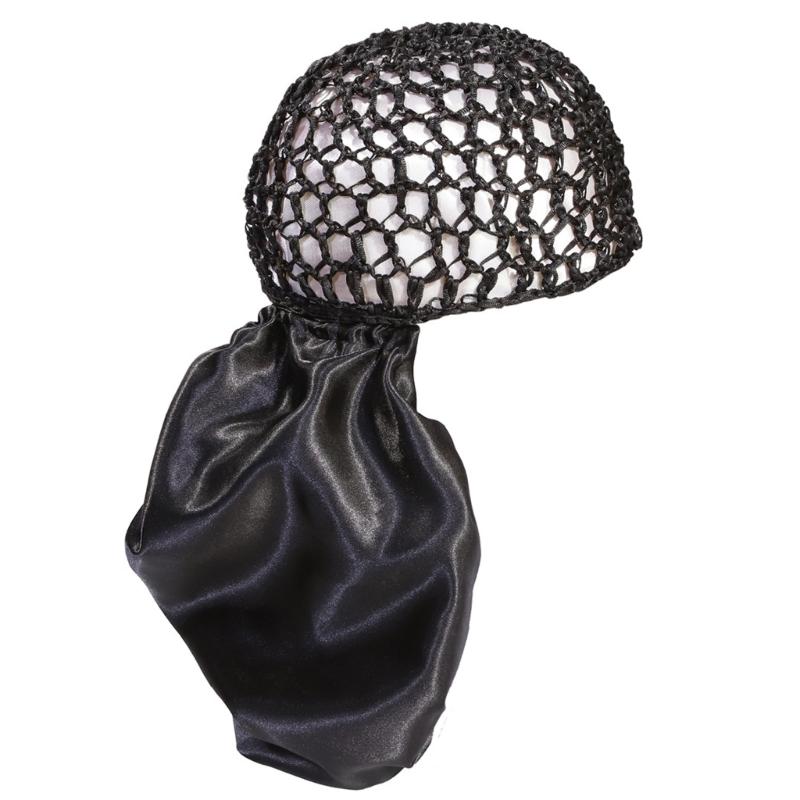 Reversible Bonnet Satined Bonnet Hat Hair Wrap Reversible Mesh Skull Hat For Long Curly Braided Hair Sleep Headpiece