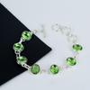 Green Amethyst Gemstone Handmade 925 Sterling Silver Bracelet, Green Amethyst Bracelet For Wife , Unisex Bracelet Party Wear Gift