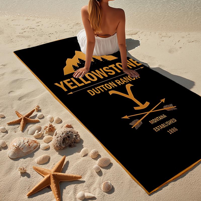 Westliche Abenteuer Romanze Strandtuch, Superweiche Mikrofaser, Geschenk für Sie/Ihn, Geburtstag, für Pool, Strand, Reisen, Heimdekoration Fan-Geschenke