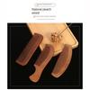 Coarse Tooth Head Acupuncture Point Massage Comb Wood Meridian Gua Sha Pocket Comb  Men