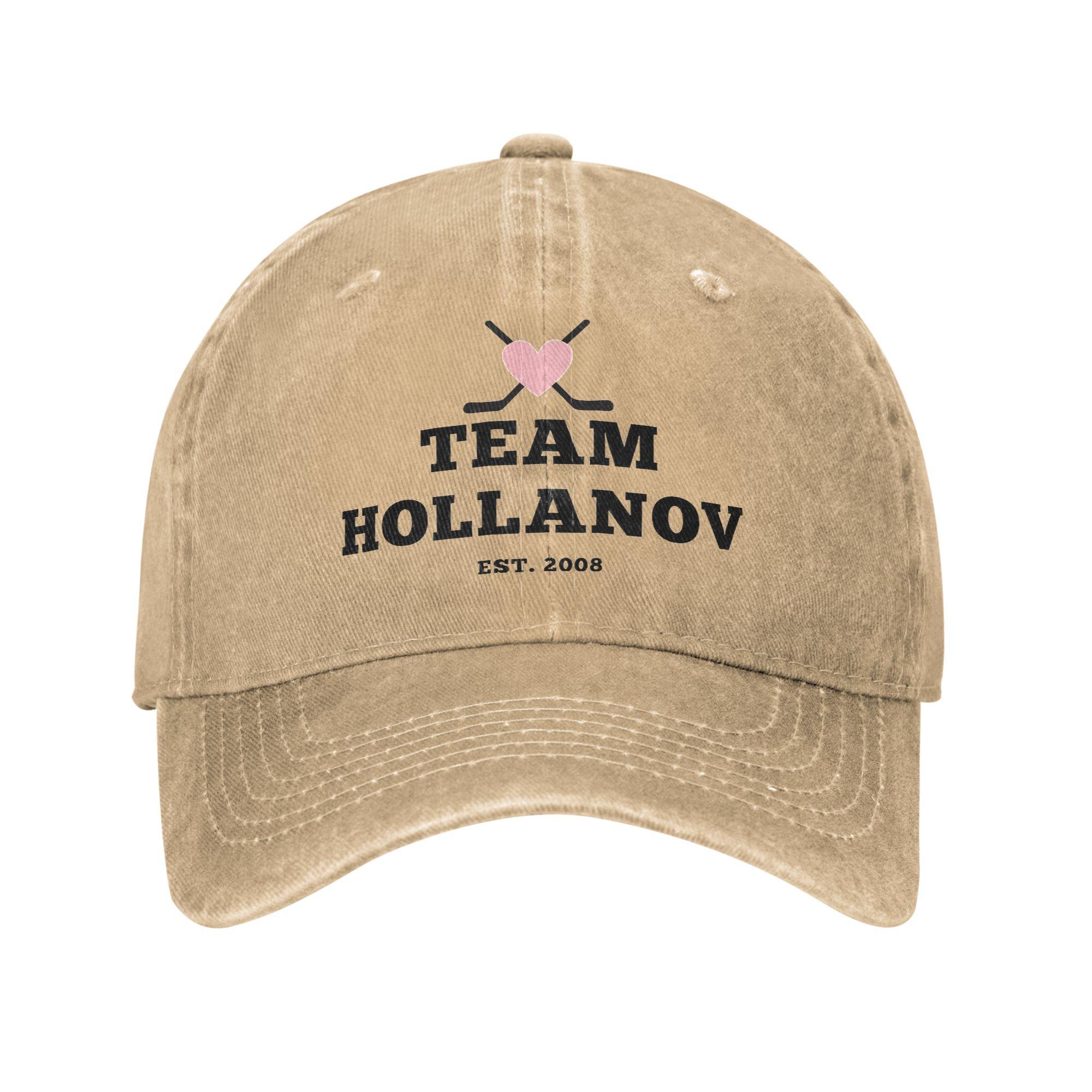 

Heated Rivalry Team Hollanov Baseball Caps Casual Distressed Denim Snapback Hat Unisex Style Outdoor Summer Gift Caps Hat One Size