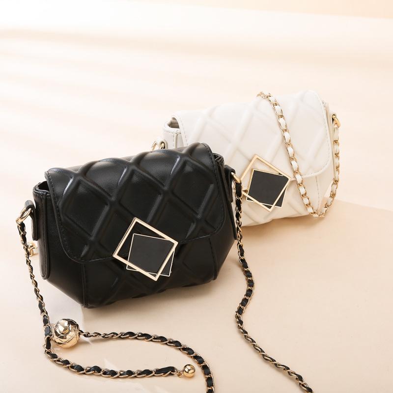 Bag Women'S Summer Trend Women'S Bag Fashion Small Gold Ball Chain Bag Versatile Rhombus Shoulder Crossbody Bag