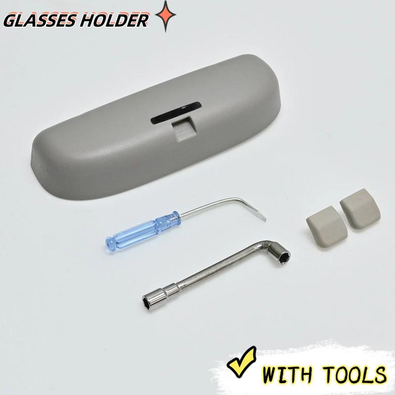 

For Land Rover Freelander Discovery 3/4/5 Evoque Glasses Case ABS Car Sunglass Holder Storage Box Accessories сірий