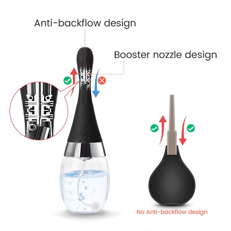 Automatic Electric Enema Bulb with 3 Speeds Silicone Sex Toys for Men Women