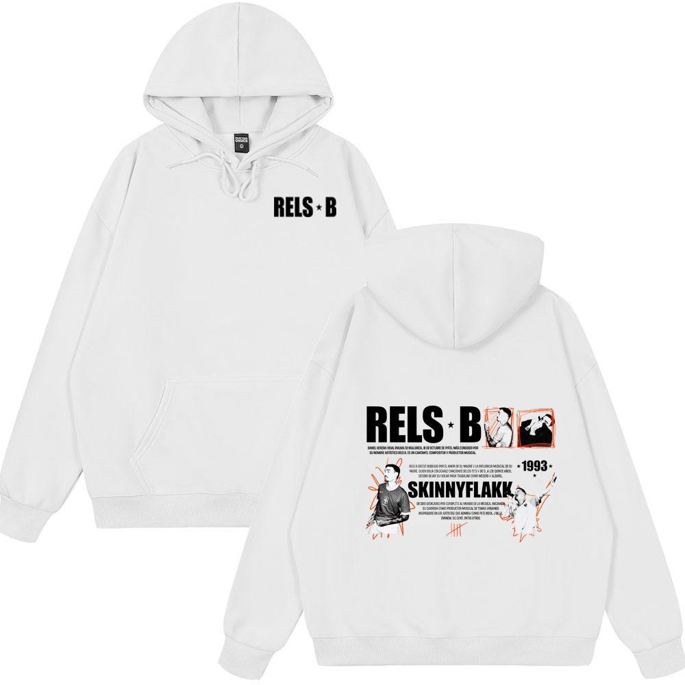 Rapper RELS B Skinny Flakk Album Merch Hoodies Herren Damen Kleidung Langarm Sweatshirts Harajuku Locker Übergröße Stil Oberteile