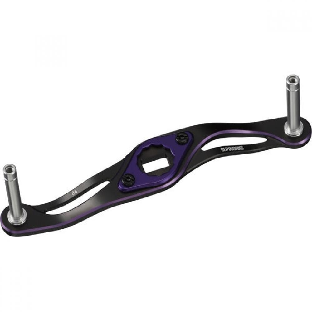 Slp Works Slpw 90mm Mc Crank Handle Black Purple Daiwa