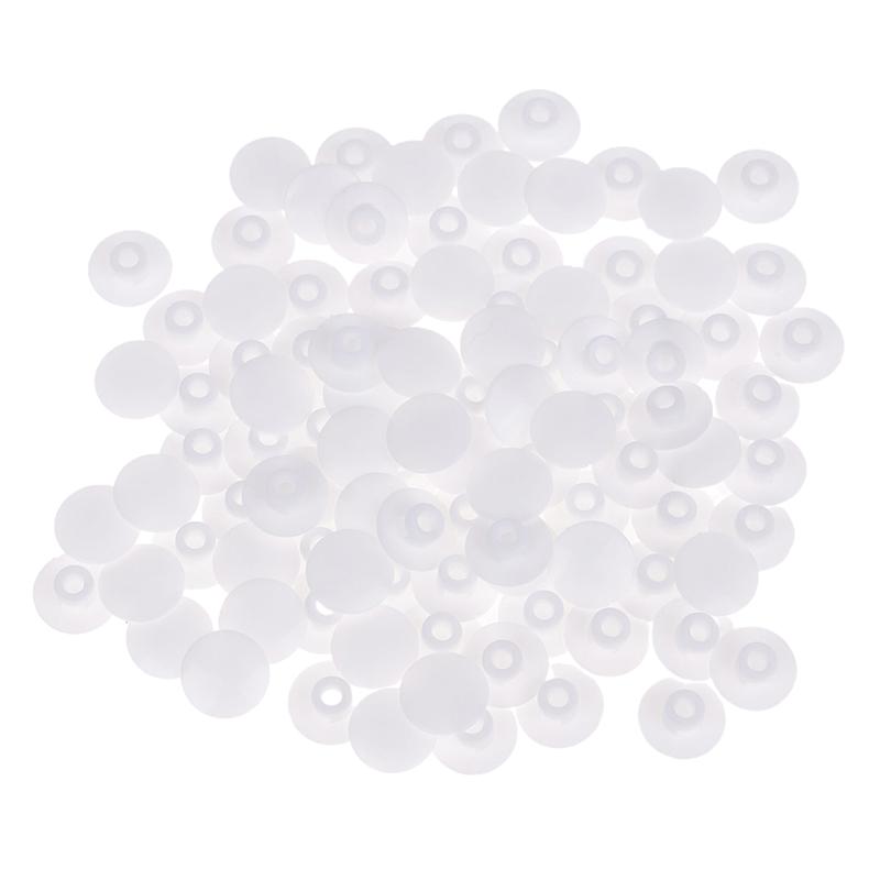 100Pcs/Set Round Buckle Plastic Button Set Garden Shoe Back Buckle Plastic Universal Beach Repair For Boys And Girls