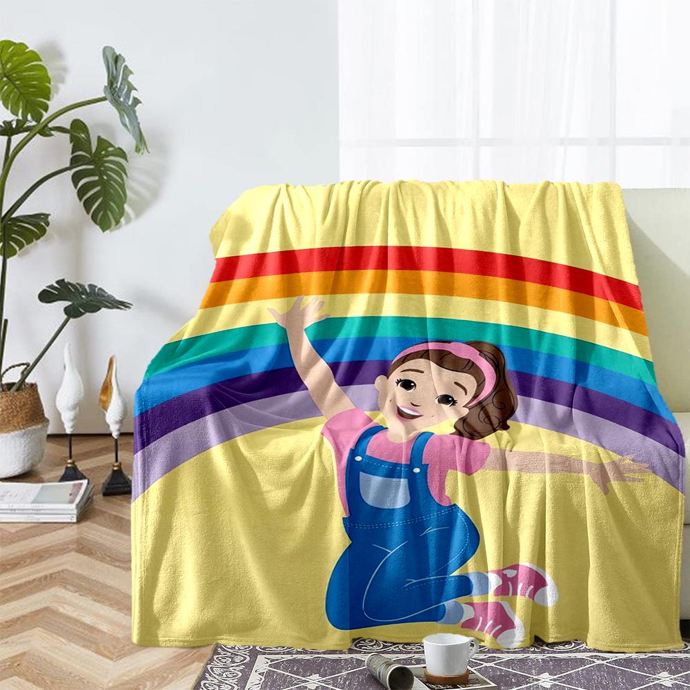Ms. Rachel Theme Printed Blanket - Perfect for Couch, Bed, Travel & Outdoor Use | Machine Washable, Cozy & Durable.