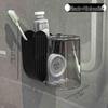 Wandmontierter Zahnbürstenhalter & Becher-Set