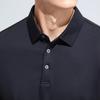 Men's 100% Cotton Long-Sleeve Business Casual Polo Shirt