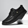 Autumn Men Casual Shoes Handmade Leather Loafers Comfortable Men's Shoes Quality Split Leather Flat Moccasins Men Sneakers