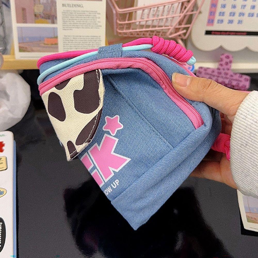 Cowboy Pen Bag Y2K Style Stationery Storage Pouch Pencil Case  Office School Supplies