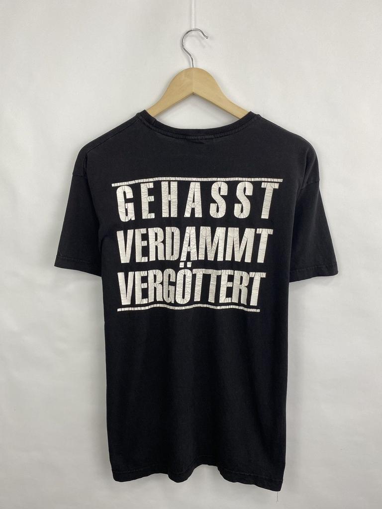 Band Tees × Vintage Böhse Onkelz Vintage 90s Rock Band Tee Tour T-Shirt Size Onkelz Global Tour T-shirt Street Hip Hop Oversized Y2k Casual Clothing