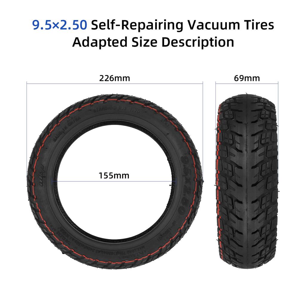 Ulip Self-repairing 9.5*2.50 off-road tubeless tire with goo