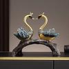 High Quality Couple Swan Ornaments for Home New Chinese Style Living Room Modern Decorations Fashion Hot Selling Holiday Gifts