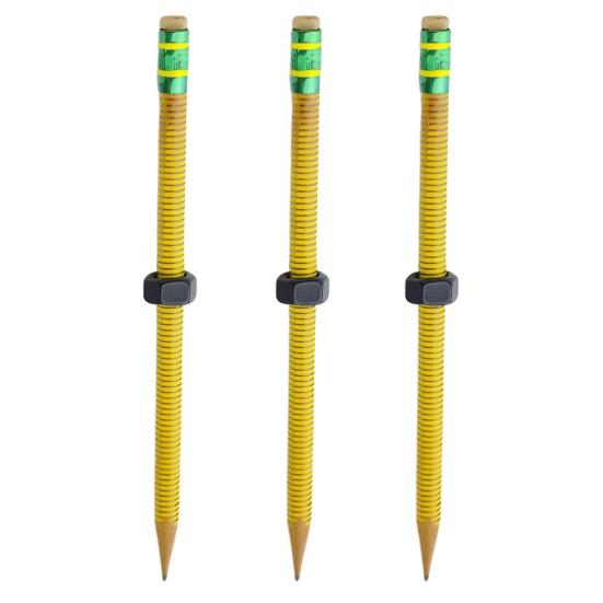 1/2/3/5/10Pcs Nut Decompression Pen Stress Relief Threaded Wooden Pencil Students School Work Anxiety Relief Silent Calming Rotating Nut Fidget Pencil