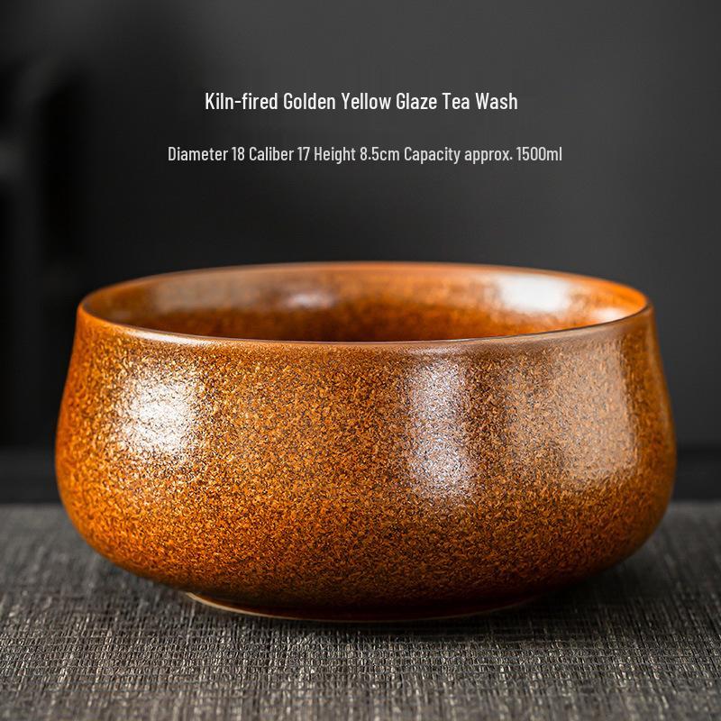 Ceramic Tea Wash Basin and Cup for Tea Dregs
